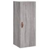 vidaXL Hoge kast 34,5x34x180 cm bewerkt hout grijs sonoma eikenkleurig
