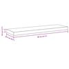 vidaXL Wandschap zwevend 80x23,5x3,8 cm MDF wit