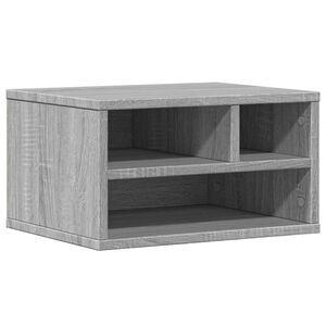 vidaXL Printerkastje 40x32x22,5 cm bewerkt hout grijs sonoma eiken