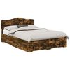 vidaXL Bedframe met lade Gerookt eiken 140 x 200 cm Bewerkt hout