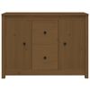 vidaXL Dressoir 100x35x74 cm massief grenenhout honingbruin