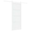 vidaXL Schuifdeur ORKDAL Wit 83 x 202 cm Massief grenenhout