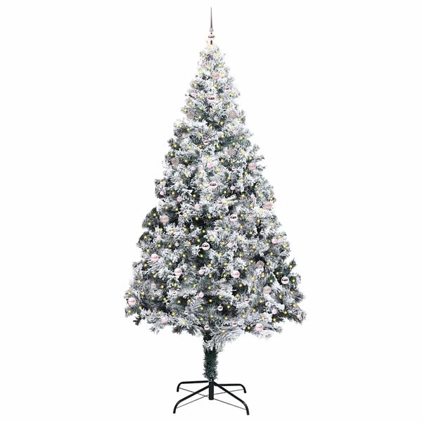 vidaXL Kerstboom met 300 LED met standaard Groen 300 cm PVC