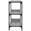 vidaXL Boekenkast 60x33x70,5 cm hout en staal grijs sonoma eikenkleur