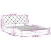 vidaXL Bedframe met LED zonder matras 120x200 cm stof donkerbruin