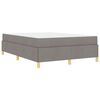 vidaXL Bedframe met matras Taupe 160 x 200 cm Stof