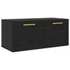vidaXL Wandkast 80 x 36.5 x 35 cm Bewerkt hout Zwart eiken
