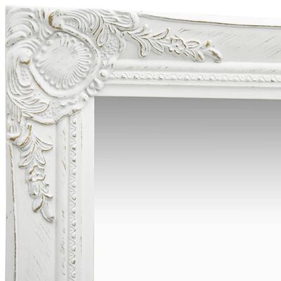 vidaXL Wandspiegel barok stijl 40x40 cm wit