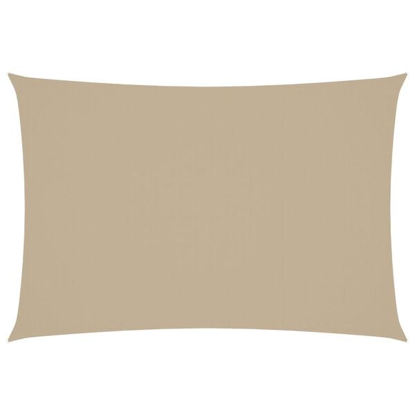 vidaXL Zonnescherm rechthoekig 3x5 m oxford stof beige