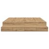 vidaXL Opbergbedframe artisanaal eikenkleurig 236.5 x 180 x 31.5 cm