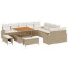 vidaXL Tuin Sofa Set 13 st 12-Aantal zitplaatsen Beige en Cr&egrave;me