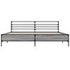 vidaXL Bedframe bewerkt hout metaal grijs sonoma eiken 180x200 cm