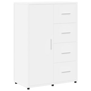 vidaXL Dressoir 60x31x84 cm bewerkt hout wit