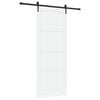 vidaXL Schuifdeur ORKDAL 93 x 232 cm Bewerkt hout Wit en zwart