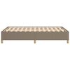 vidaXL Bedframe zonder matras 120x190 cm stof taupe