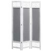 vidaXL Kamerscherm met 3 panelen 105x165 cm stof grijs