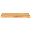 vidaXL Tafelblad met natuurlijke rand 80x20x2,5 cm massief mangohout