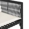 vidaXL 15-delige Tuinset met kussens poly rattan zwart