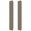 vidaXL Hoofdbord met randen 147x16x118/128 cm stof taupe