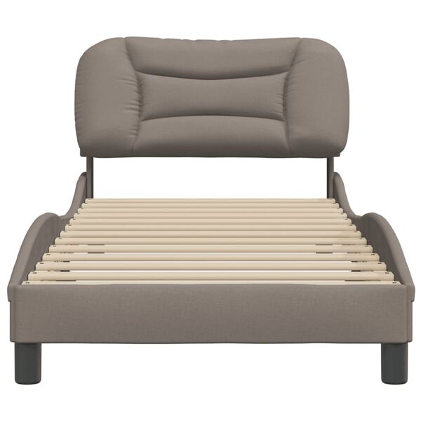 vidaXL Bedframe zonder matras "Hvar" 80x200 cm stof taupe