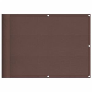 vidaXL Balkonscherm 75x700 cm 100% oxford polyester bruin