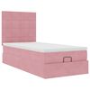 vidaXL Ottoman bed met matrassen 80x200cm fluweel roze
