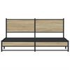 vidaXL Bedframe zonder matras metaal sonoma eikenkleurig 180x200 cm
