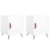 vidaXL Nachtkastjes 2 st 40x40x50 cm bewerkt hout hoogglans wit
