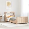 vidaXL Bedframe zonder matras massief grenenhout 75x190 cm