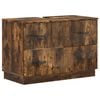vidaXL Badkamer wastafelkast HOORN Gerookt eiken 82 x 41 x 56 cm