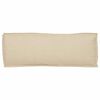 vidaXL Kussen Beige 110 x 40 x 8 cm Oxford Stof