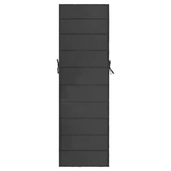 vidaXL Ligbedkussen 190x60x4 cm antracietkleurig