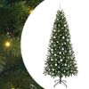 vidaXL Kunstkerstboom met 300 LED met standaard Groen 210 cm PE en PVC