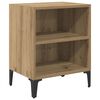 vidaXL Nachtkastje 2 pcs Artisan Eiken 40 x 30 x 50 cm Bewerkt hout
