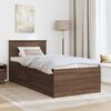 vidaXL Bedframe met hoofdeinde Bruin Eiken 90 x 190 cm Bewerkt hout