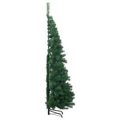 vidaXL Kunstkerstboom hoek 210 cm PVC groen