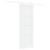 vidaXL Schuifdeur 73,5 x 198,5 cm Bewerkt hout Wit