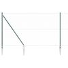 vidaXL Afrasteringspaal Groen 50 x 1,6 m (50 mm gaas) Staal en PVC
