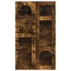 vidaXL Hangkast met plank Gerookt eiken 59 x 20 x 100 cm Bewerkt hout
