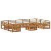 vidaXL Buiten bankenset 10 pcs Naturel Massief Acaciahout