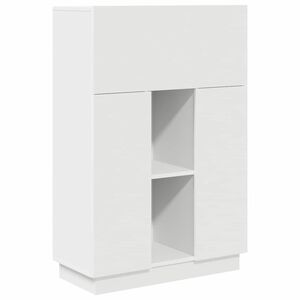 vidaXL Bureau Wit 71,5 x 31,5 x 106,5 cm Bewerkt hout