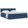 vidaXL Opbergbed met matras met matras Blauw 160 x 200 cm Bewerkt hout