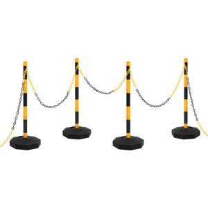 vidaXL Kettingpalenset met kunststof ketting 10 m