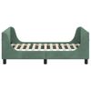 vidaXL Bedframe voor kinderen met hoofdbord Zeegroen 80 x 160 cm
