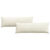 vidaXL Sofa Kussens 2 stuks Crème 120 x 40 cm Cordstof
