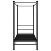 vidaXL Hemelbedframe metaal zwart 100x200 cm