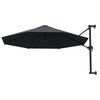 vidaXL Wandparasol met metalen paal 300 cm antraciet
