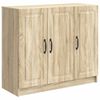 vidaXL Dressoir Sonoma Eiken 89 x 34,5 x 77 cm Bewerkt hout