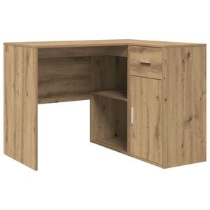 vidaXL Hoekbureau met lade Artisan Eiken 102 x 88 x 75 cm