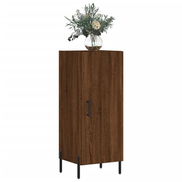 vidaXL Dressoir 34,5x34x90 cm bewerkt hout bruin eikenkleur